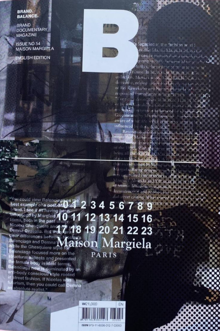 Magazine B n.54 - Maison Margiela – Frab's Magazines & More